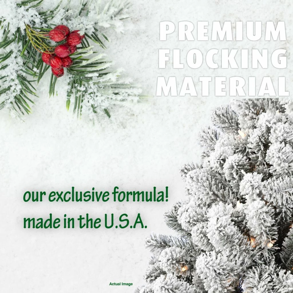 Fraser Hill Farm 6.5 ft. Flocked Alaskan Pine Tree, FFAF065-3SN 4 Fraser Hill Farm 6.5 ft. Flocked Alaskan Pine Tree, FFAF065-3SN - Image 2