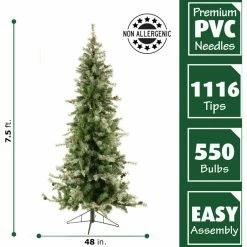 Fraser Hill Farm 7.5 ft. Buffalo Fir Slim Artificial Tree, FFBF075-6SN 18 Fraser Hill Farm 7.5 ft. Buffalo Fir Slim Artificial Tree, FFBF075-6SN -Fraser Hill Farm Sales Store 1375813 A6