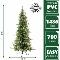 Fraser Hill Farm 9 ft. Buffalo Fir Slim Artificial Tree, FFBF090-3SN -Fraser Hill Farm Sales Store 1375815 A6