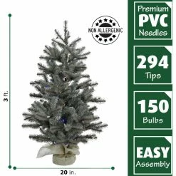 Fraser Hill Farm 3 ft. Heritage Pine Artificial Tree, FFHP042-6GRB -Fraser Hill Farm Sales Store 1375864 A3