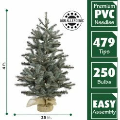 Fraser Hill Farm 4 ft. Heritage Pine Artificial Tree, FFHP056-5GRB -Fraser Hill Farm Sales Store 1375868 A3