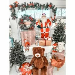 Fraser Hill Farm 24 in. Frosted, Plaid Bows and Pincone Artificial Christmas Wreath 13 Fraser Hill Farm 24 in. Frosted, Plaid Bows and Pincone Artificial Christmas Wreath -Fraser Hill Farm Sales Store 1647544 A5