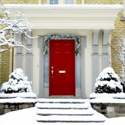 Fraser Hill Farm 6 ft. Christmas Snow Flocked Garland with Pinecones, PVC, Faux Trimming