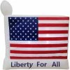 Fraser Hill Farm 6 ft. Wide American Flag Outdoor Inflatable, Liberty for All, Outdoor Inflatable w/ Lights, FHINAMFLAG061-L