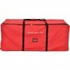 Fraser Hill Farm 3-Wheel Rolling Storage Bag for Christmas Trees Up to 9 ft., Red, FFSBTR060-RD
