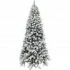 Fraser Hill Farm 10 ft. Flocked Alaskan Pine Christmas Tree, FFAF010-0SN -Fraser Hill Farm Sales Store 1857603