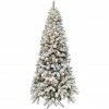 Fraser Hill Farm 12 ft. Flocked Alaskan Pine Christmas Tree with Clear LED String Lighting, FFAF012-5SN 1 Fraser Hill Farm 12 ft. Flocked Alaskan Pine Christmas Tree with Clear LED String Lighting, FFAF012-5SN -Fraser Hill Farm Sales Store 1857609