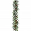 Fraser Hill Farm 9 ft. Lightly Flocked Decorative Garland with Pinecones and Red Berries, FF001CHGL-108-0GR