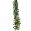 Fraser Hill Farm 9 ft. Mixed Leaf Decorative Garland with Pinecones and Red Berries, FF003CHGL-108-0GR -Fraser Hill Farm Sales Store 1857619