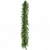Fraser Hill Farm 9 ft. Boxwood Decorative Garland with Warm White LED Lights, FFBX108-5GR