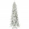 Fraser Hill Farm 9 ft. Slim Mountain Pine Flocked Christmas Tree with Warm White LED Lights, FFMPS090-5SN 1 Fraser Hill Farm 9 ft. Slim Mountain Pine Flocked Christmas Tree with Warm White LED Lights, FFMPS090-5SN -Fraser Hill Farm Sales Store 1857637
