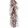 Fraser Hill Farm 9 ft. Decorative Garland with Red Berries, FF006GL-108-0RD -Fraser Hill Farm Sales Store 1857666