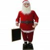 Fraser Hill Farm 58 in. Musical Santa Claus Holding a Chalkboard, FSC058-1RD1