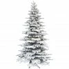 New! Fraser Hill Farm 10 ft. Flocked Pine Valley Christmas Tree with Multi-Color LED String Lighting and Remote, FFPV010-6SN -Fraser Hill Farm Sales Store 1857732