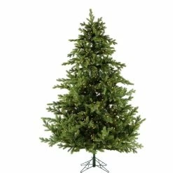Fraser Hill Farm 7.5 ft. Woodside Pine Christmas Tree with Warm White LED Lighting and EZ Connect, FFWS075-3GR